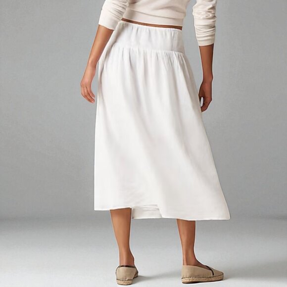 J. Crew Side-tie skirt in ramie Size Medium - Picture 2 of 10